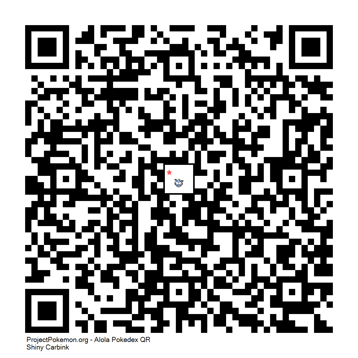 Cdigo QR de Carbink variocolor